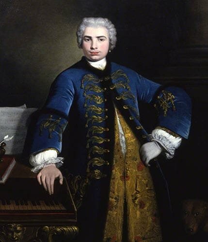 Portrait of the famous castrato singer Farinelli