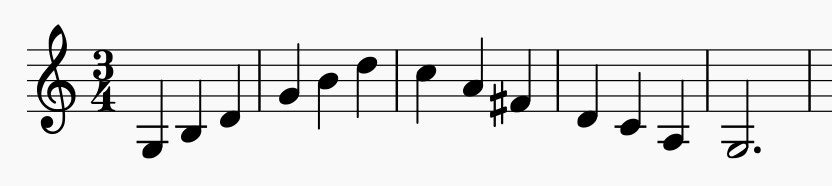 musical scale exercise for the vowel sound Uh