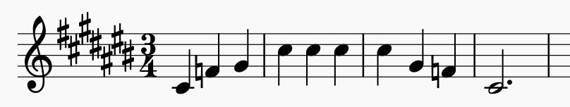 musical scale for females